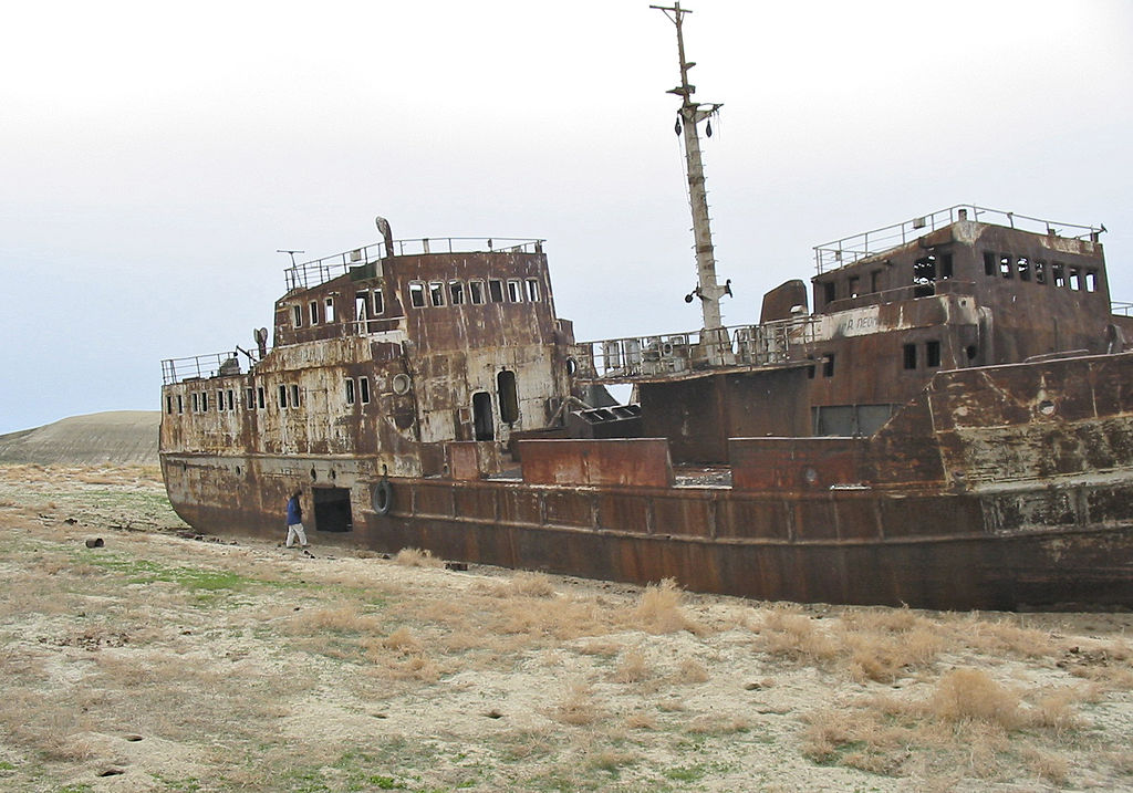Opuštěné lodi z Aralského moře