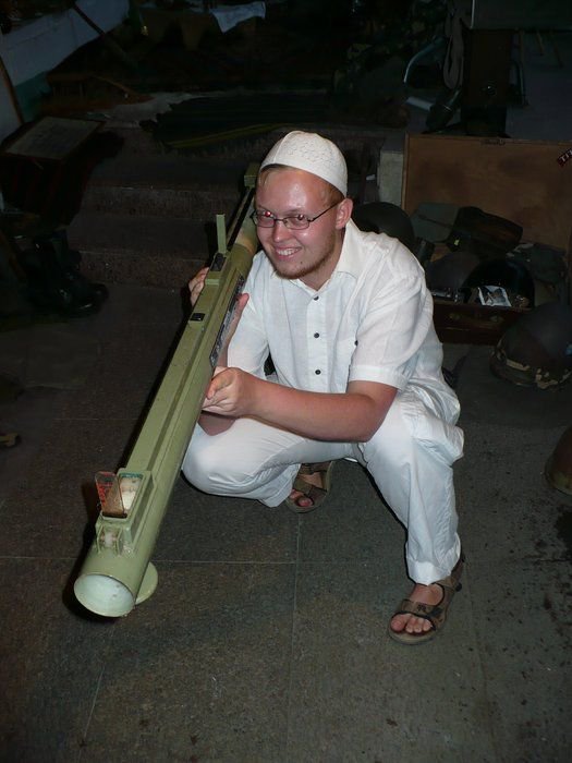 Brněnský muslim Větrovec v arzenálu mešity