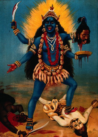 Indická bohyně Kálí - také pěkná bestie